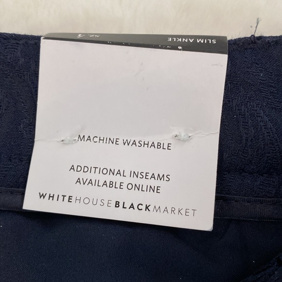 White House Black Market Dark Navy Dress Pants NWT - Picture 5 of 12